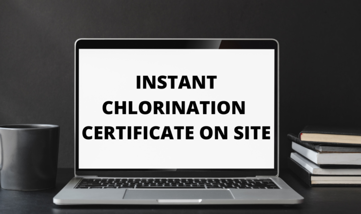 Water chlorination certificate