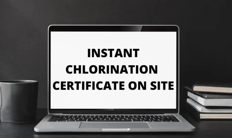 Water Chlorination Certificate
